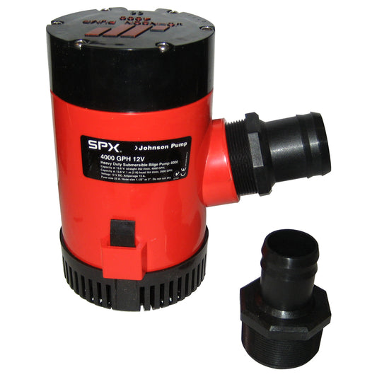 Johnson Pump 4000 GPH Bilge Pump 1-1/2" Discharge Port 12V [40004] - First Stop Marine