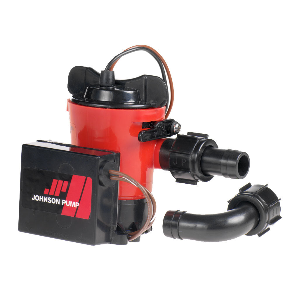 Johnson Pump 500 GPH Auto Bilge Pump 3/4" Hose 12V Dura Port [07503-00] - First Stop Marine