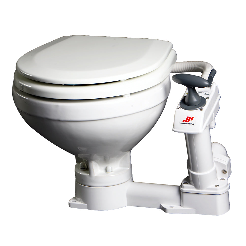 Johnson Pump Compact Manual Toilet [80-47229-01] - First Stop Marine