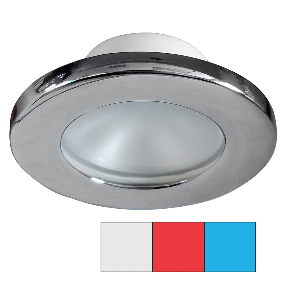 i2Systems Apeiron A3120 Screw Mount Light - Red, Cool White & Blue - Chrome Finish [A3120Z-11HAE] - First Stop Marine