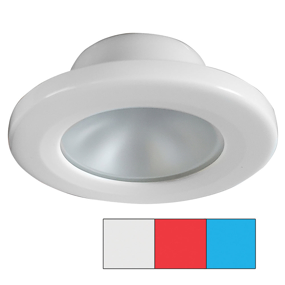 i2Systems Apeiron A3120 Screw Mount Light - Red, Cool White & Blue - White Finish [A3120Z-31HAE] - First Stop Marine