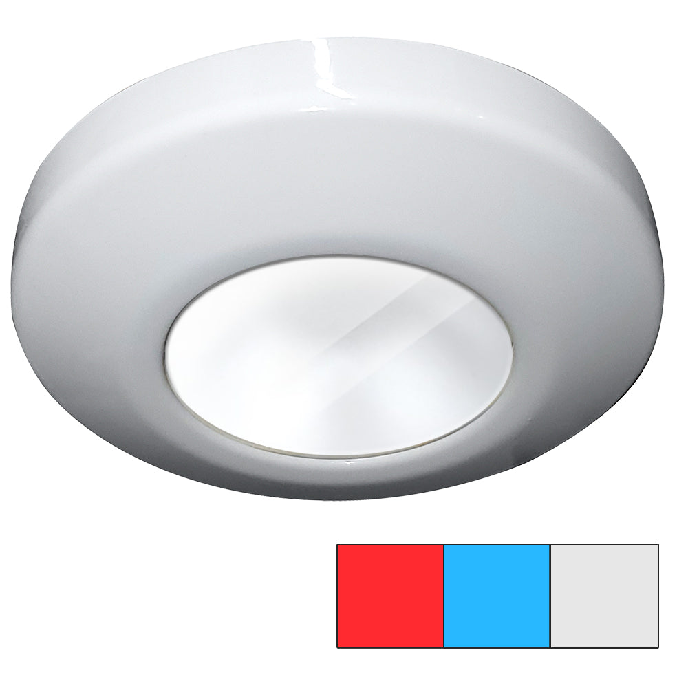 i2Systems Profile P1120 Tri-Light Surface Light - Red, Cool White  Blue - White Finish [P1120Z-31HAE] - First Stop Marine