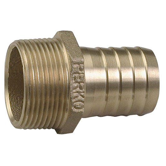 Perko 3/4" Pipe to Hose Adapter Straight Bronze MADE IN THE USA [0076DP5PLB] - First Stop Marine