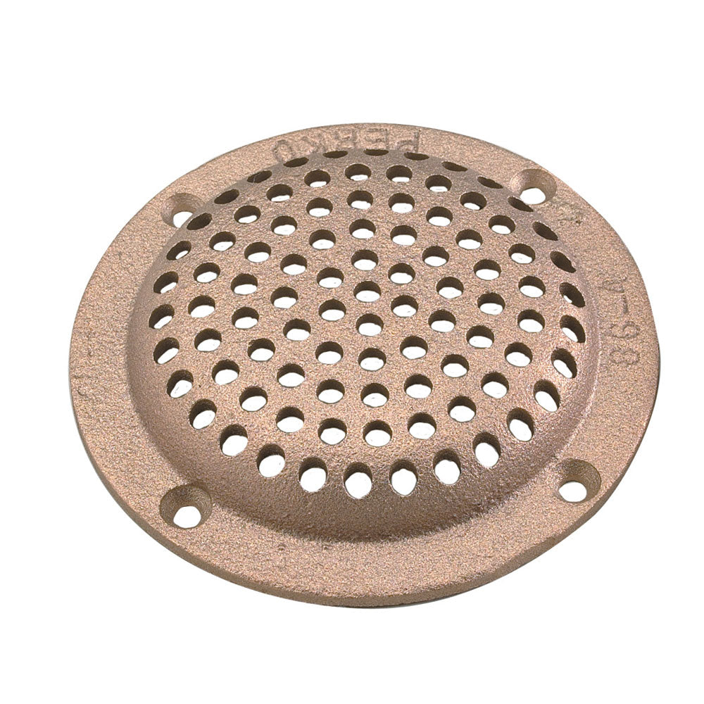 Perko 4" Round Bronze Strainer MADE IN THE USA [0086DP4PLB] - First Stop Marine