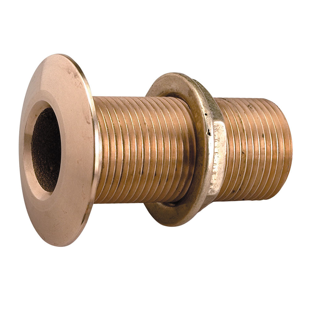 Perko 1/2" Thru-Hull Fitting w/Pipe Thread Bronze MADE IN   THE USA [0322DP4PLB] - First Stop Marine