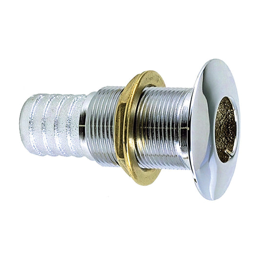 Perko 5/8" Thru-Hull Fitting f/ Hose Chrome Plated Bronze MADE IN THE USA [0350004DPC] - First Stop Marine