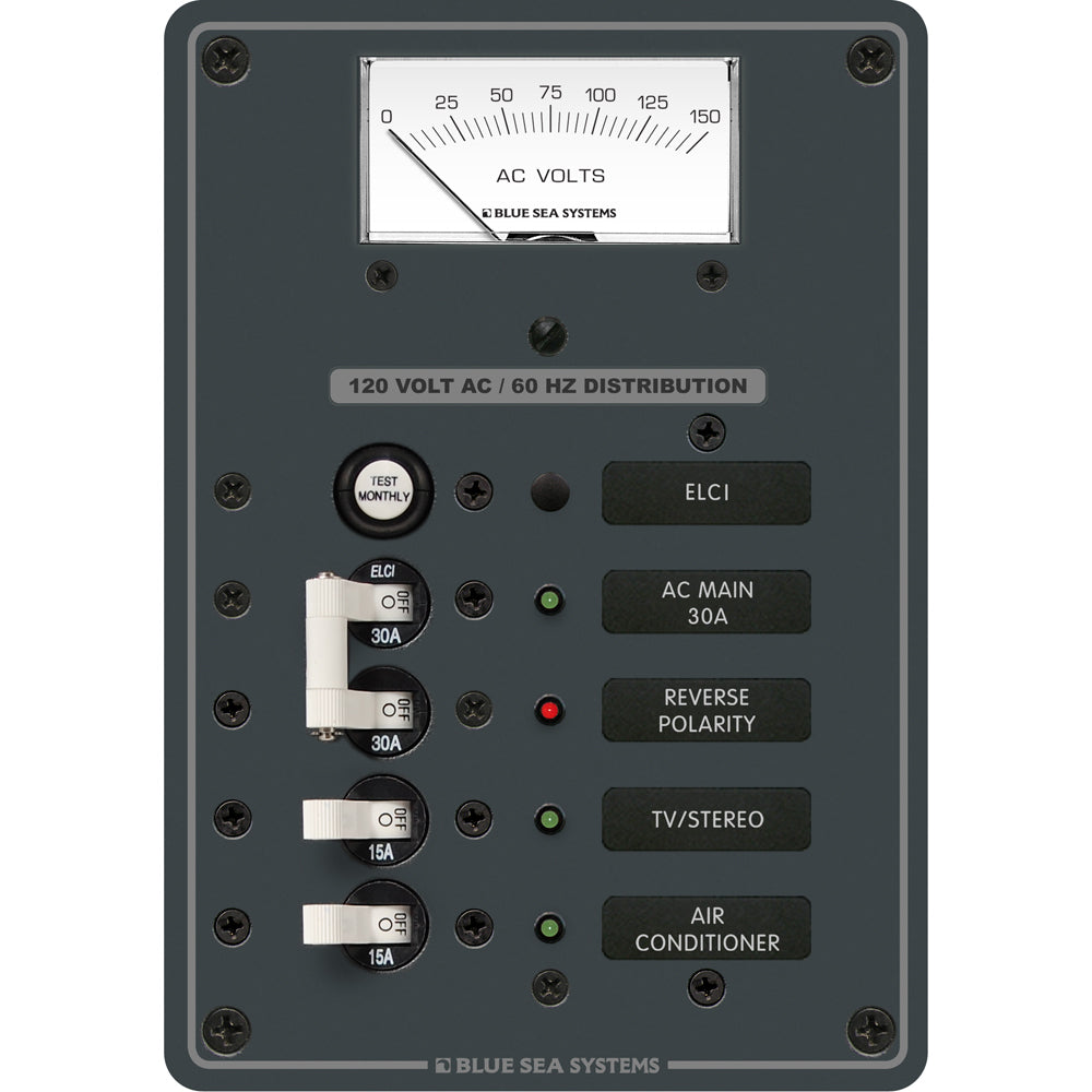 Blue Sea 8102 ELCI GFCI Panel AC 2 Position [8102] - First Stop Marine