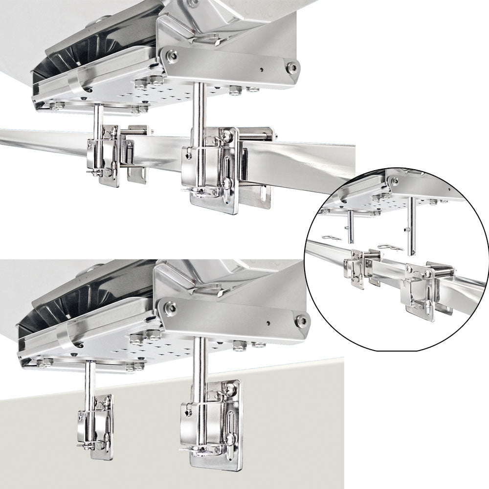 Magma Dual Side Bulkhead or Square/Flat Rail Mount [T10-540] - First Stop Marine