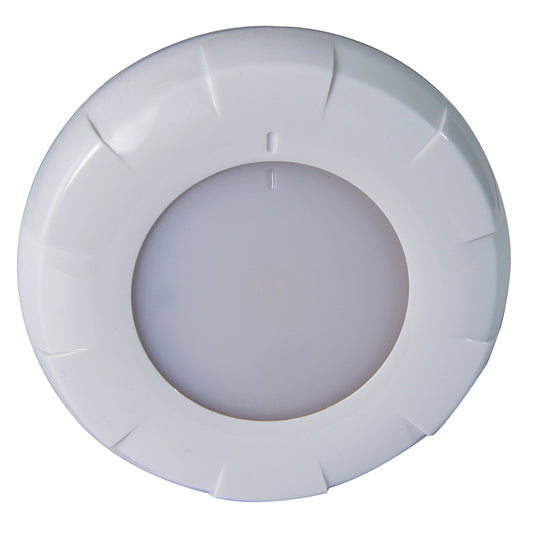 Lumitec Aurora LED Dome Light - White Finish - White/Blue Dimming [101075] - First Stop Marine