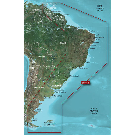 Garmin BlueChart g3 HD - HXSA001R - South America East Coast - microSD/SD [010-C1062-20] - First Stop Marine