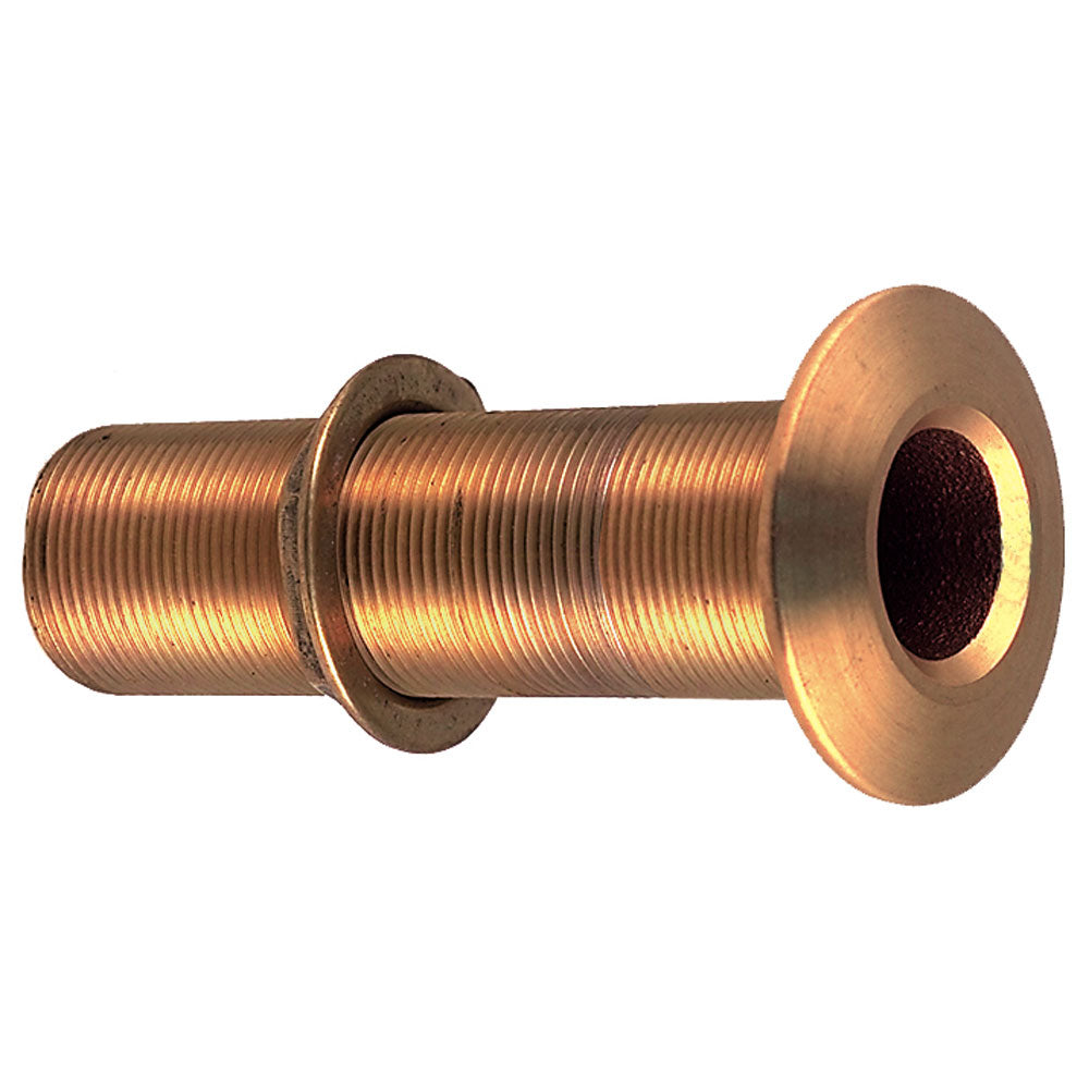 Perko 3/4" Thru-Hull Fitting w/Pipe Thread Bronze Extra Long - Max Hull 5" Thick [0348DP5PLB] - First Stop Marine