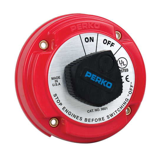 Perko Medium Duty Battery Disconnect Shut Off/On - 250 Amp Continuous, 12-32VDC [9601DP] - First Stop Marine