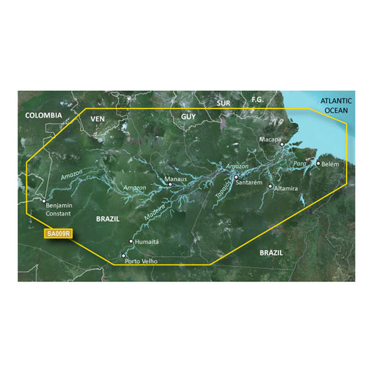 Garmin BlueChart g3 HD - HXSA009R - Amazon River - microSD/SD [010-C1066-20] - First Stop Marine
