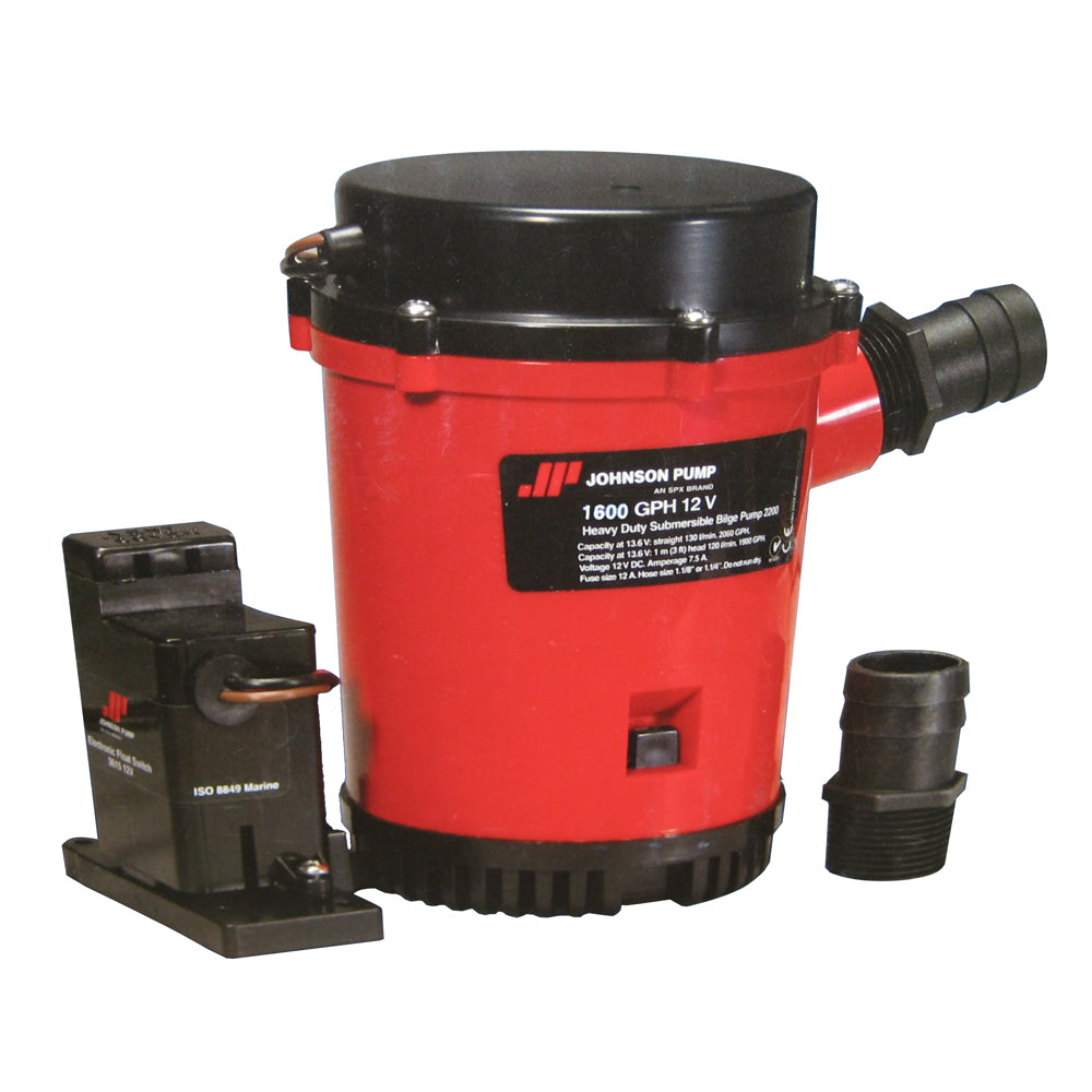 Johnson Pump 1600GPH Auto Bilge Pump w/Mag Switch - 12V [01604-00] - First Stop Marine