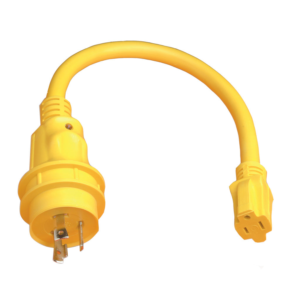 Marinco Pigtail Adapter - 15A Female to 30A Male [105SPP] - First Stop Marine