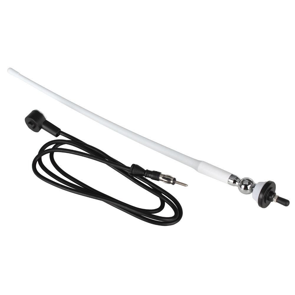 Boss Audio MRANT12W AM/FM Rubber Antenna - White [MRANT12W] - First Stop Marine