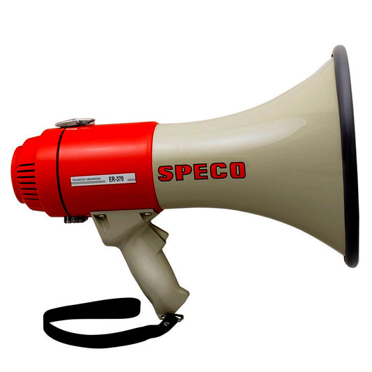 Speco ER370 Deluxe Megaphone w/Siren - Red/Grey - 16W [ER370] - First Stop Marine