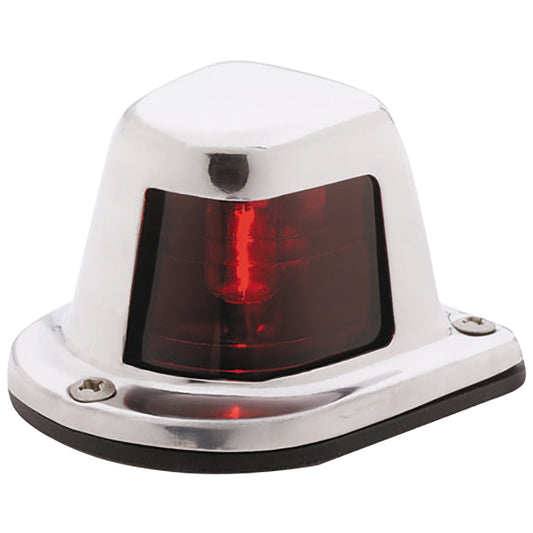 Attwood 1-Mile Deck Mount, Red Sidelight - 12V - Stainless Steel Housing [66319R7] - First Stop Marine