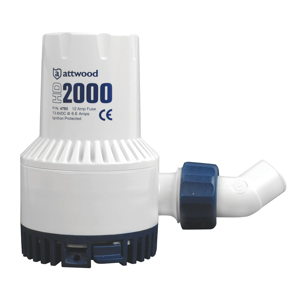 Attwood Heavy-Duty Bilge Pump 2000 Series - 12V - 2000 GPH [4760-4] - First Stop Marine