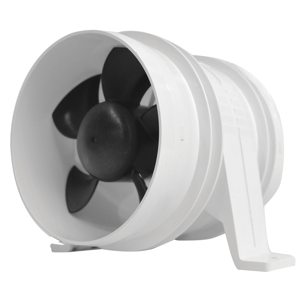 Attwood Turbo 4000 Series II Water-Resistant, In-Line Blower - 12V - White [1749-4] - First Stop Marine