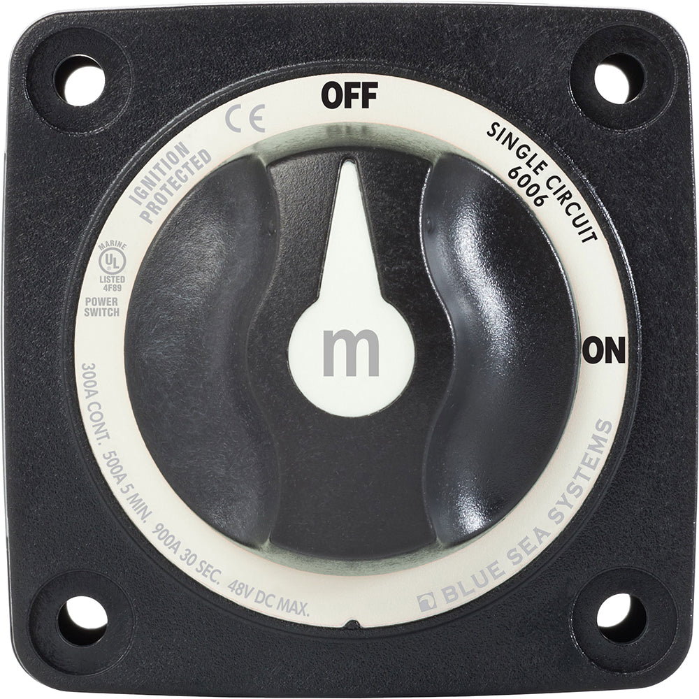 Blue Sea 6007200 Battery Switch Mini - 4 Position - Black [6007200] - First Stop Marine