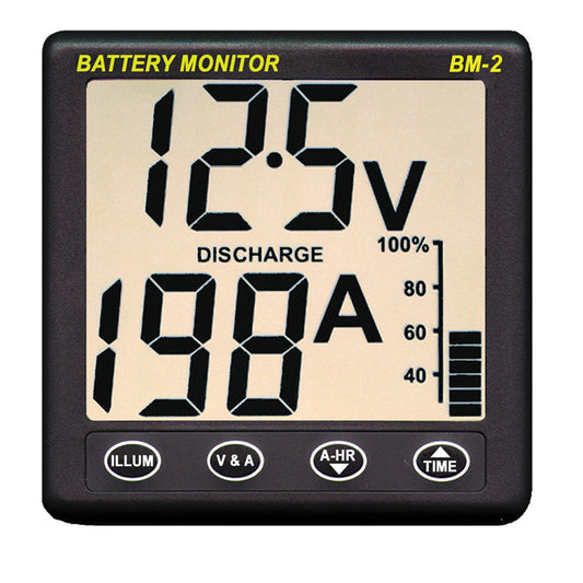 Clipper BM-2 Battery Monitor w/Shunt - 200Amp [BM-2] - First Stop Marine