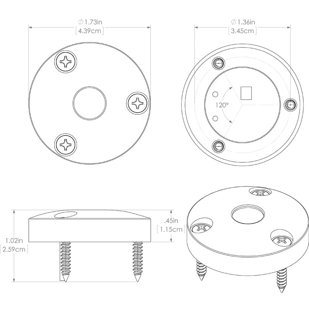 Lumitec High Intensity "Anywhere" Light - Brushed Housing - Blue Non-Dimming [101034] - First Stop Marine