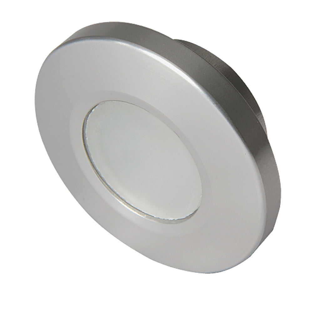 Lumitec Orbit - Flush Mount Down Light - Brushed Finish - 2-Color White/Red Dimming [112502] - First Stop Marine