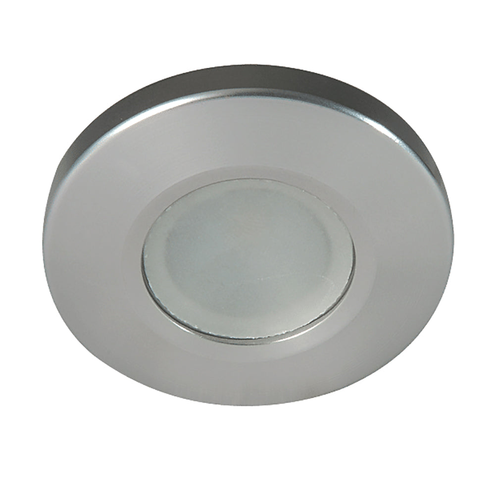 Lumitec Orbit - Flush Mount Down Light - Brushed Finish - 2-Color White/Red Dimming [112502] - First Stop Marine