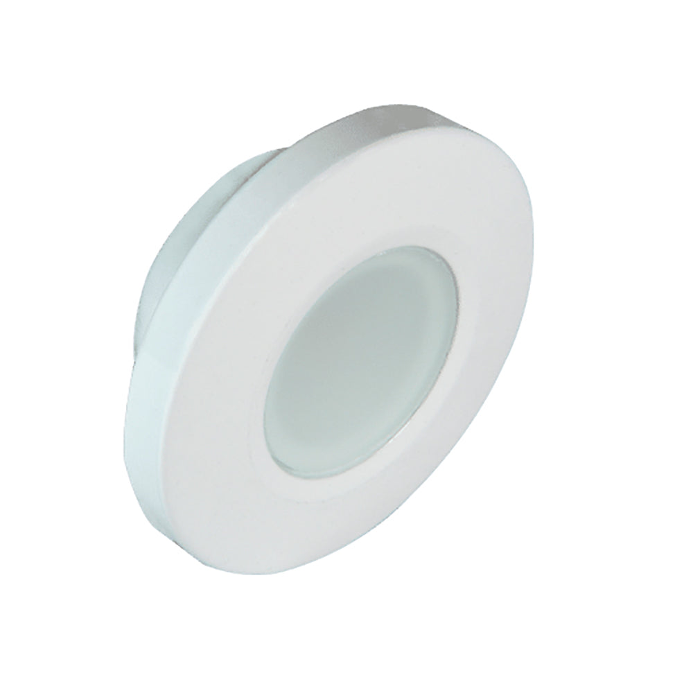 Lumitec Orbit - Flush Mount Down Light - White Finish - 4-Color Blue/Red/Purple/White Non Dimming [112520] - First Stop Marine