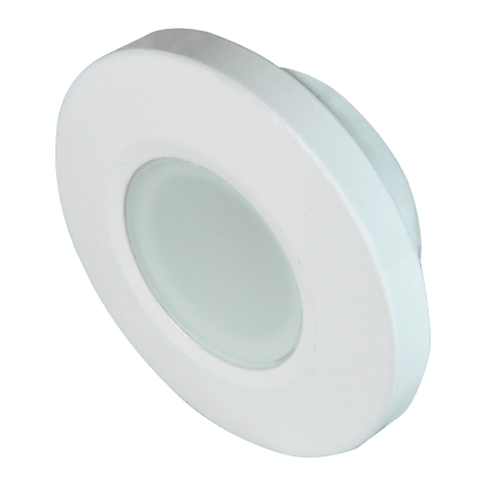 Lumitec Orbit - Flush Mount Down Light - White Finish - 4-Color Blue/Red/Purple/White Non Dimming [112520] - First Stop Marine