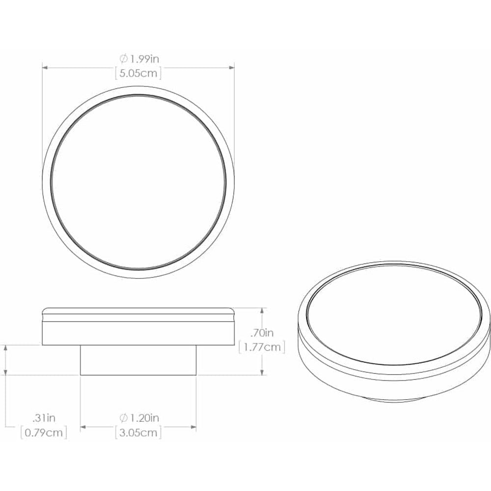 Lumitec Halo - Flush Mount Down Light - White Finish - White Non-Dimming [112823] - First Stop Marine