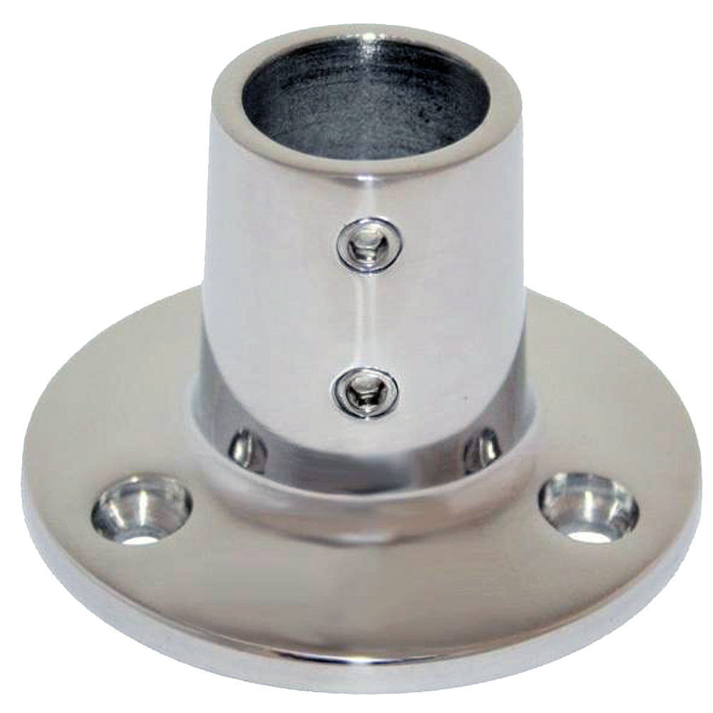 Whitecap " O.D. 90 Degree Round Base SS Rail Fitting [6039C] - First Stop Marine