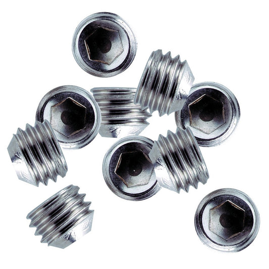 Whitecap 1/4"-28 Thread SS Set Screws - 10 Pack [6249C] - First Stop Marine