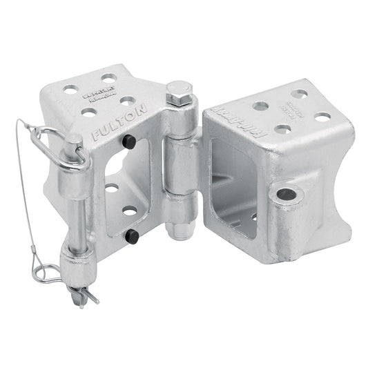 Fulton Fold-Away Bolt-On Hinge Kit 3" x 5" Trailer Beam, Rating 9,000 lbs., 48" Pivot, Z-Max 600 Zinc Finish [HDPB350101] - First Stop Marine