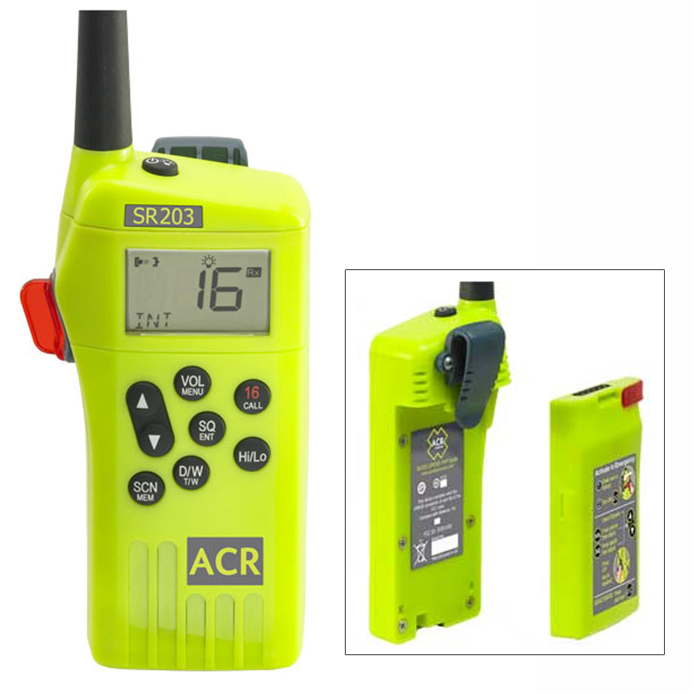 ACR SR203 VHF Handheld Survival Radio [2827] - First Stop Marine