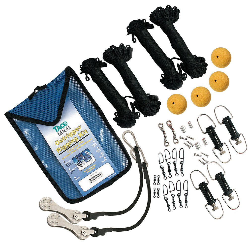 TACO Premium Double Rigging Kit f/2-Rigs on 2-Poles [RK-0002PB] - First Stop Marine