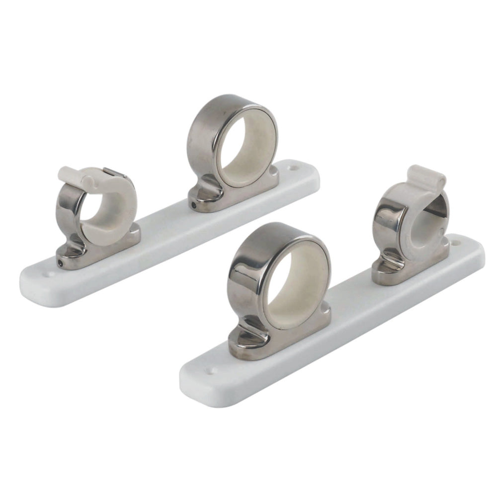 TACO 2-Rod Hanger w/Poly Rack - Polished Stainless Steel [F16-2751-1] - First Stop Marine