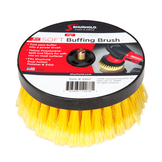 Shurhold 6-1/2" Soft Brush f/Dual Action Polisher [3207] - First Stop Marine