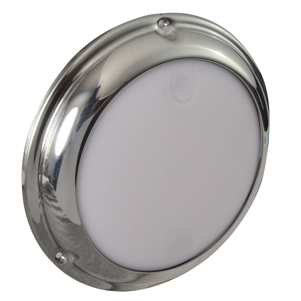 Lumitec TouchDome - Dome Light - Polished SS Finish - 2-Color White/Blue Dimming [101097] - First Stop Marine