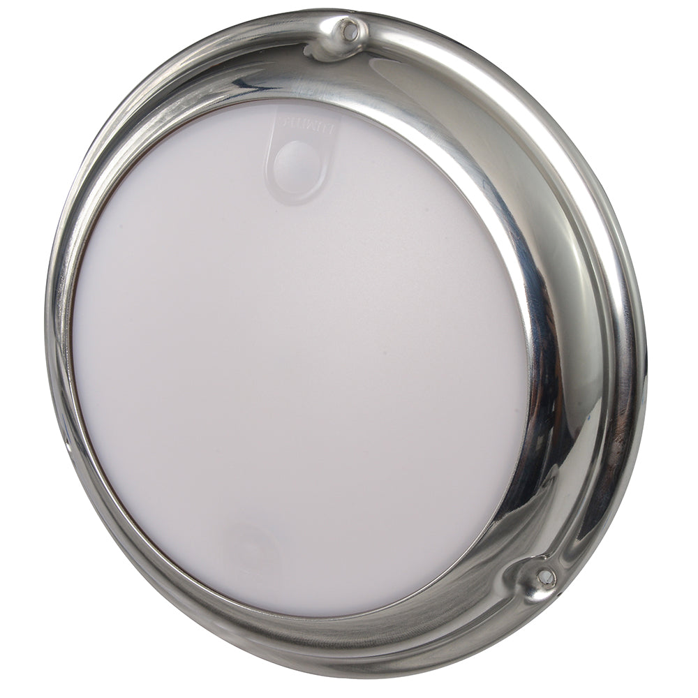 Lumitec TouchDome - Dome Light - Polished SS Finish - 2-Color White/Blue Dimming [101097] - First Stop Marine
