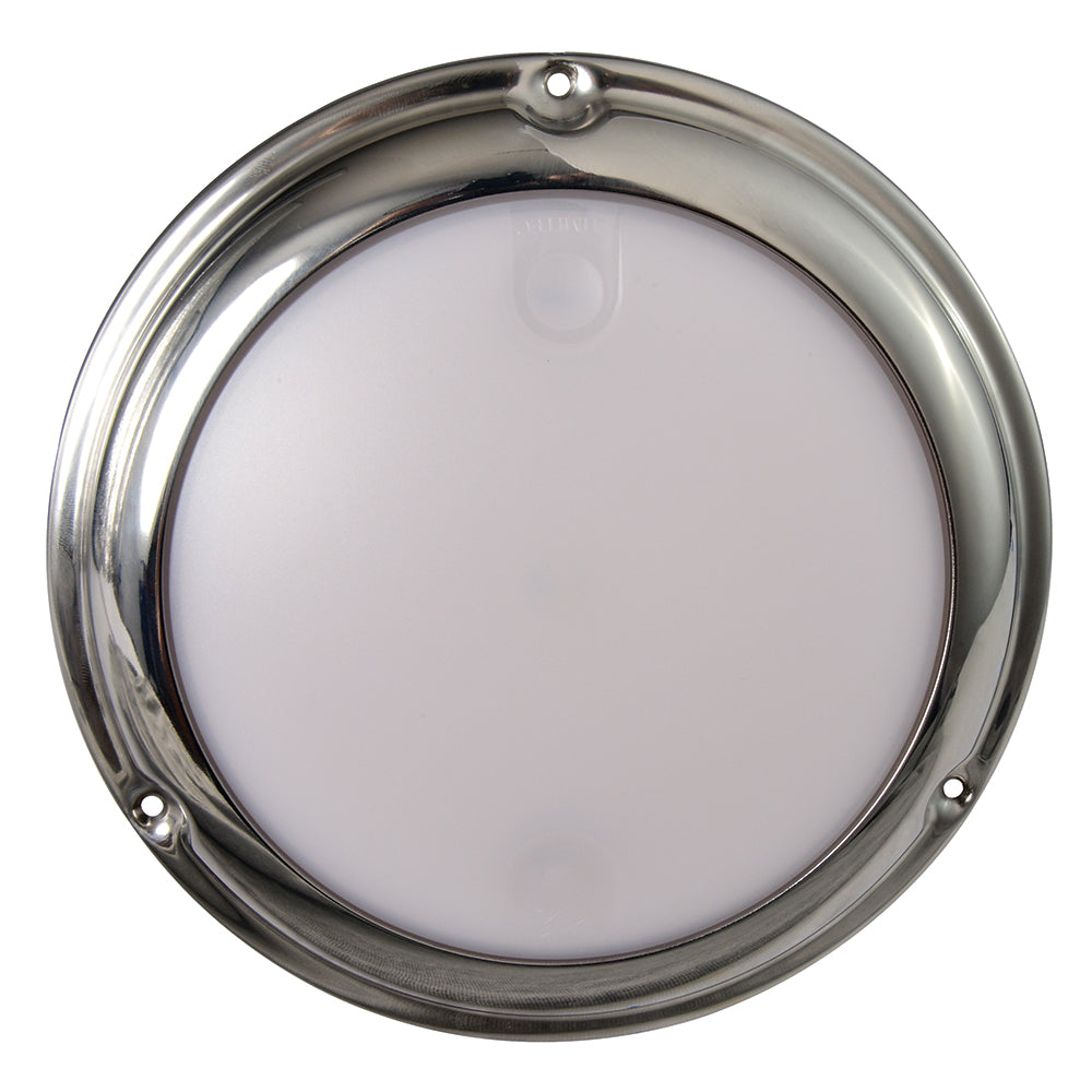 Lumitec TouchDome - Dome Light - Polished SS Finish - 2-Color White/Blue Dimming [101097] - First Stop Marine