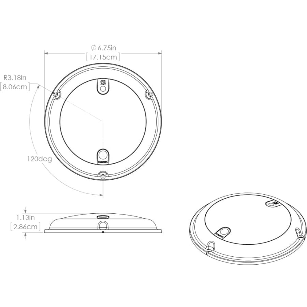 Lumitec TouchDome - Dome Light - Polished SS Finish - 2-Color White/Red Dimming [101098] - First Stop Marine