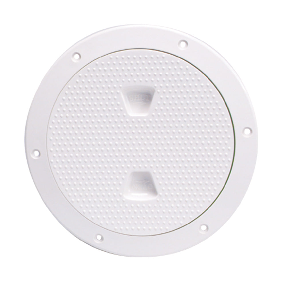 Beckson 6" Non-Skid Screw-Out Deck Plate - White [DP62-W] - First Stop Marine