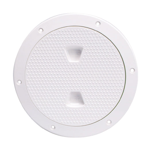 Beckson 6" Non-Skid Screw-Out Deck Plate - White [DP62-W] - First Stop Marine