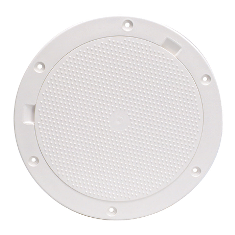 Beckson 8" Non-Skid Pry-Out Deck Plate - White [DP83-W] - First Stop Marine