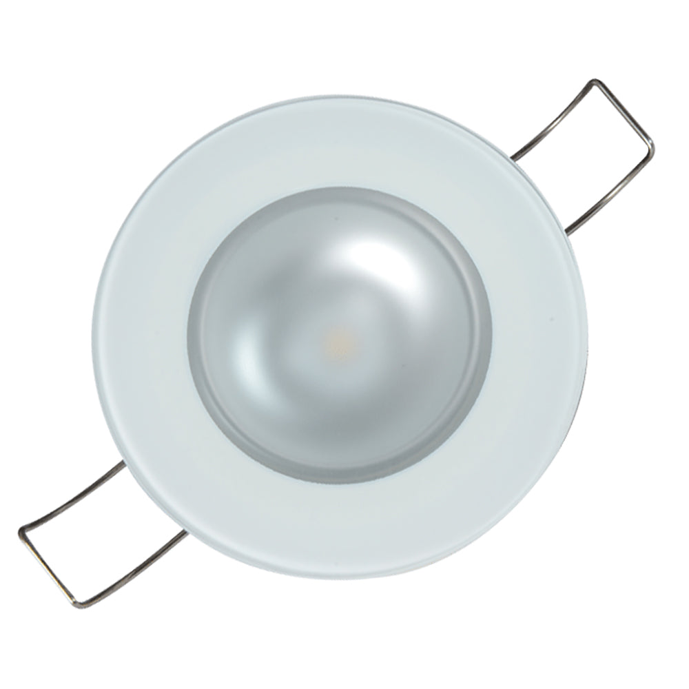 Lumitec Mirage - Flush Mount Down Light - Glass Finish/No Bezel - Warm White Dimming [113199] - First Stop Marine