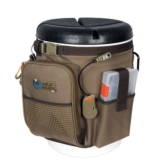 Wild River RIGGER 5 Gallon Bucket Organizer w/Lights, Plier Holder & Lanyard, 2 PT3500 Trays & Bucket w/Seat [WT3507] - First Stop Marine