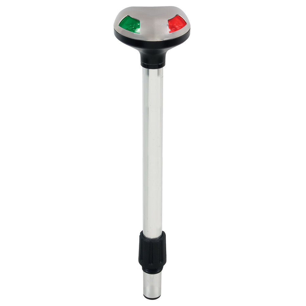 Perko Stealth Series LED Bi-Color 12" Pole Light - Small Threaded Collar - 2 Mile [1619DP2BLK] - First Stop Marine