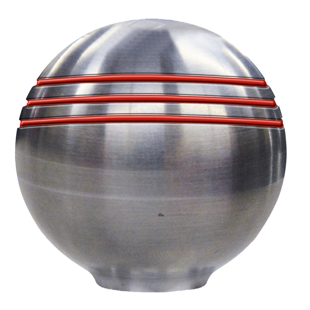 Schmitt Marine Throttle Knob - 1-7/8" - Red Grooves [50044] - First Stop Marine